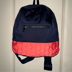 Neiman Marcus blue peach backpack like new